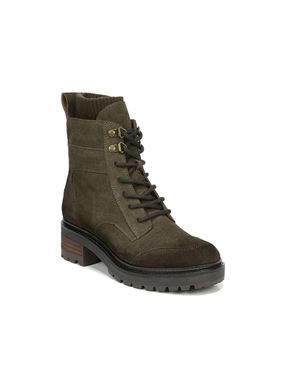 Women’s Brown Suede Lace-Up Boots